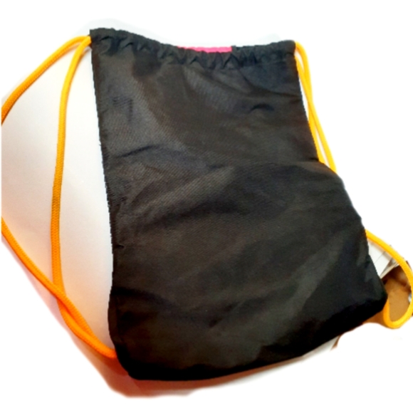 Adidas Alliance II Sackpack Drawstring Bag Black/Pink/Orange - Picture 6 of 6